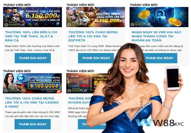 Hướng Dẫn Đăng Ký W88 An Toàn - Nhận Ngay 90K Miễn Phí Cực Đã 2026 3 Danh sách ưu đãi khủng dành cho thành viên mới đăng ký W88 Duggee